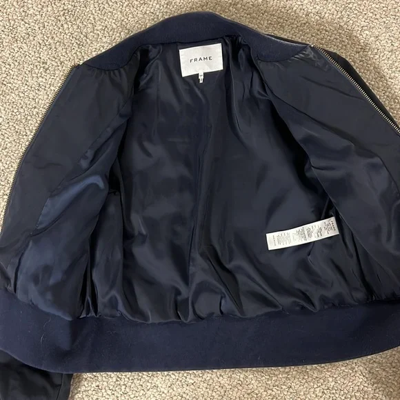 FRAME navy blue jacket - Picture 7 of 11